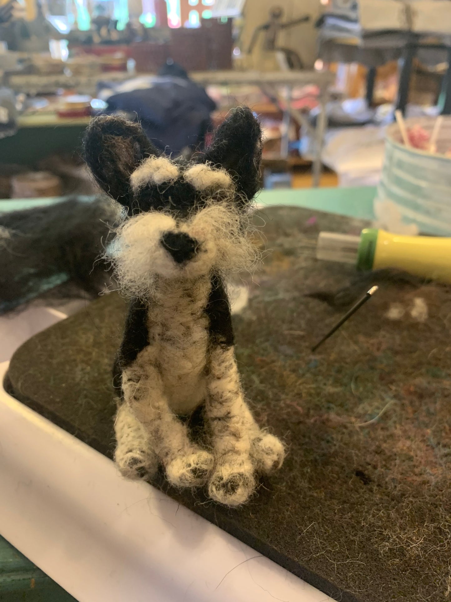 Custom Needle Felted Pet Portrait